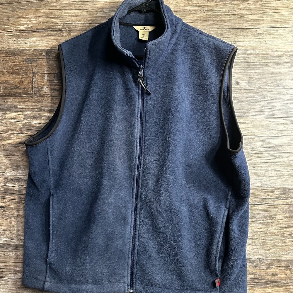 Woolrich Navy‎ Blue Fleece Vest